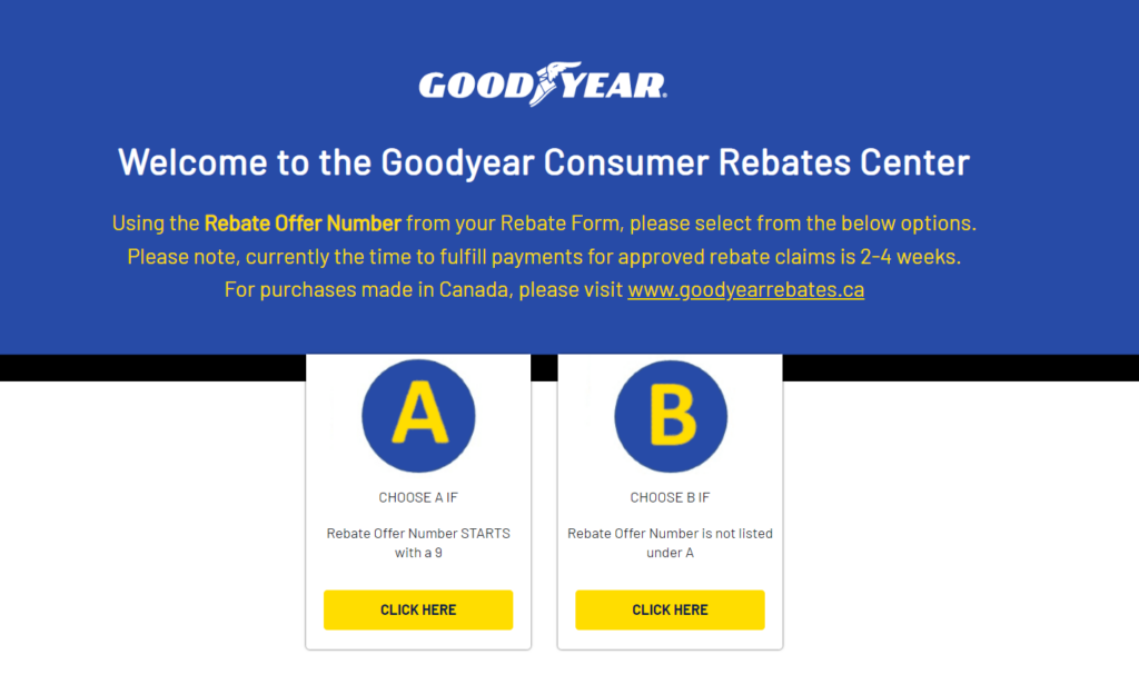 Goodyear Tire Rebate Center