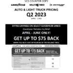 Goodyear Fortera HL Rebate